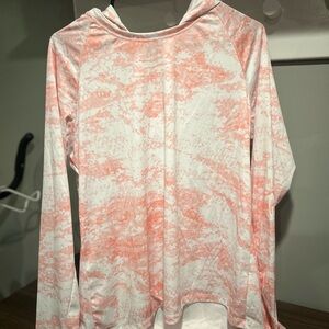 COLUMBIA Coral and White Patterned Shirt